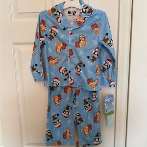 Boys' Blue Dog Print Pajama Set